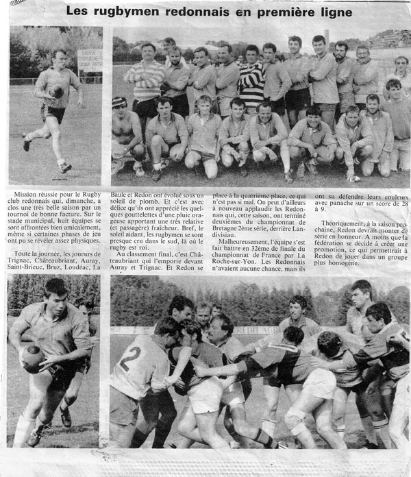 Tournoi de rugby Ã  15 de Redon 1990