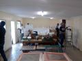 Le chantier de peinture du club house
