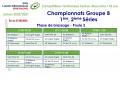 Programme des matchs de l'Ã©quipe Senior