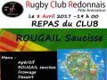SoirÃ©e rougail saucisse du club le 8 avril